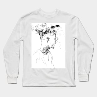 Thoughts in Black Long Sleeve T-Shirt